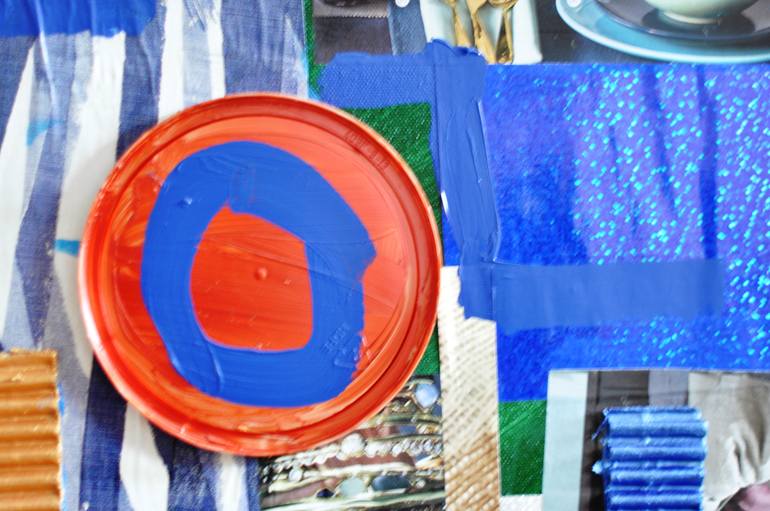 Original Abstract Expressionism Abstract Collage by Sigalit Benjamin