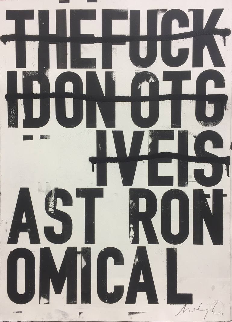 Original Typography Painting by Steve Smythe
