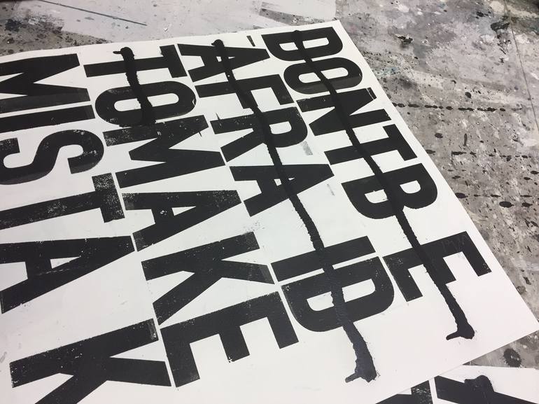 Original Typography Painting by Steve Smythe