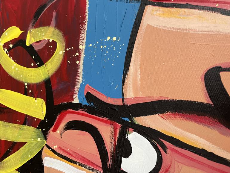 Original Expressionism Men Painting by Hans Breuker