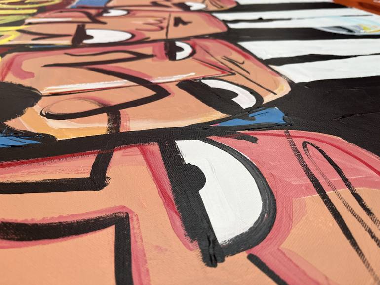 Original Expressionism Men Painting by Hans Breuker