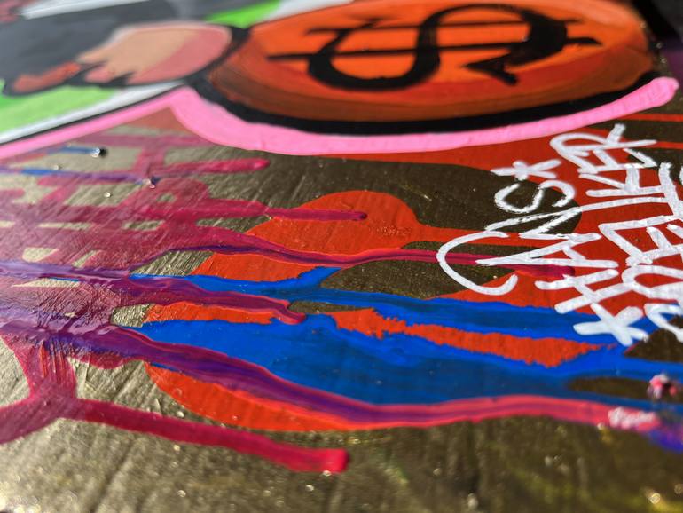 Original Street Art Cartoon Painting by Hans Breuker