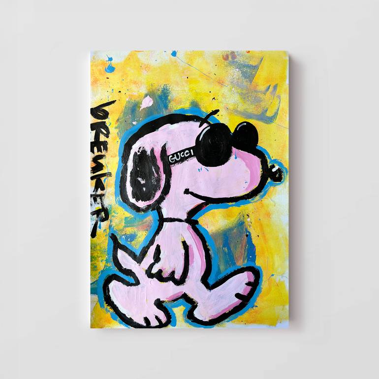 Original Pop Art Cartoon Painting by Hans Breuker