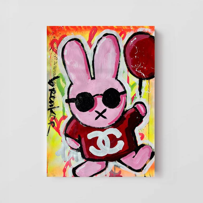 Original Pop Art Cartoon Painting by Hans Breuker