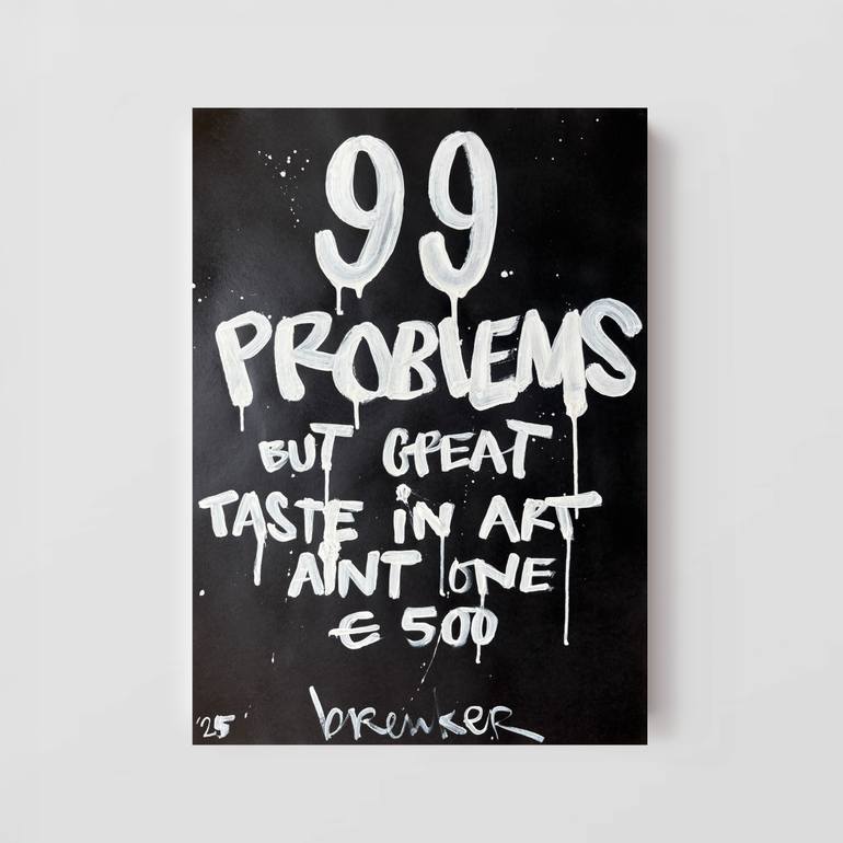 Original Pop Art Humor Painting by Hans Breuker