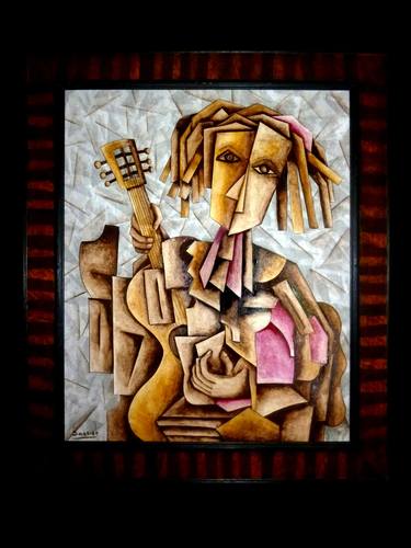 Original Cubism Music Painting by Gerard Sassier