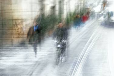 Rush hour - The cyclist (Limited Edition Giclée #2/7) thumb