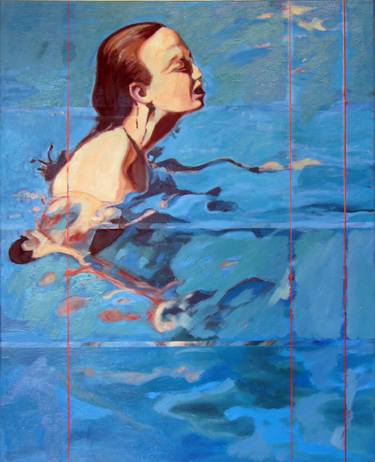Print of Figurative Water Paintings by Gabriel Glaiman