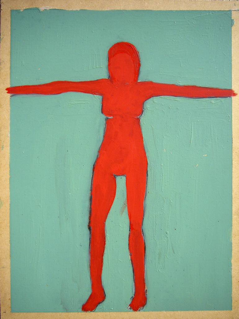 RED FIGURE Painting by Gabriel Glaiman Saatchi Art