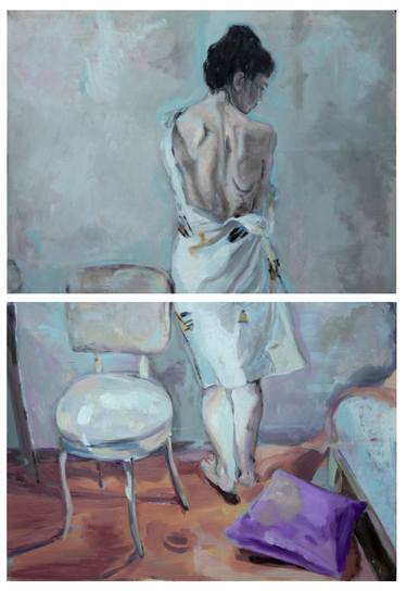 Original Figurative Nude Paintings by Gabriel Glaiman