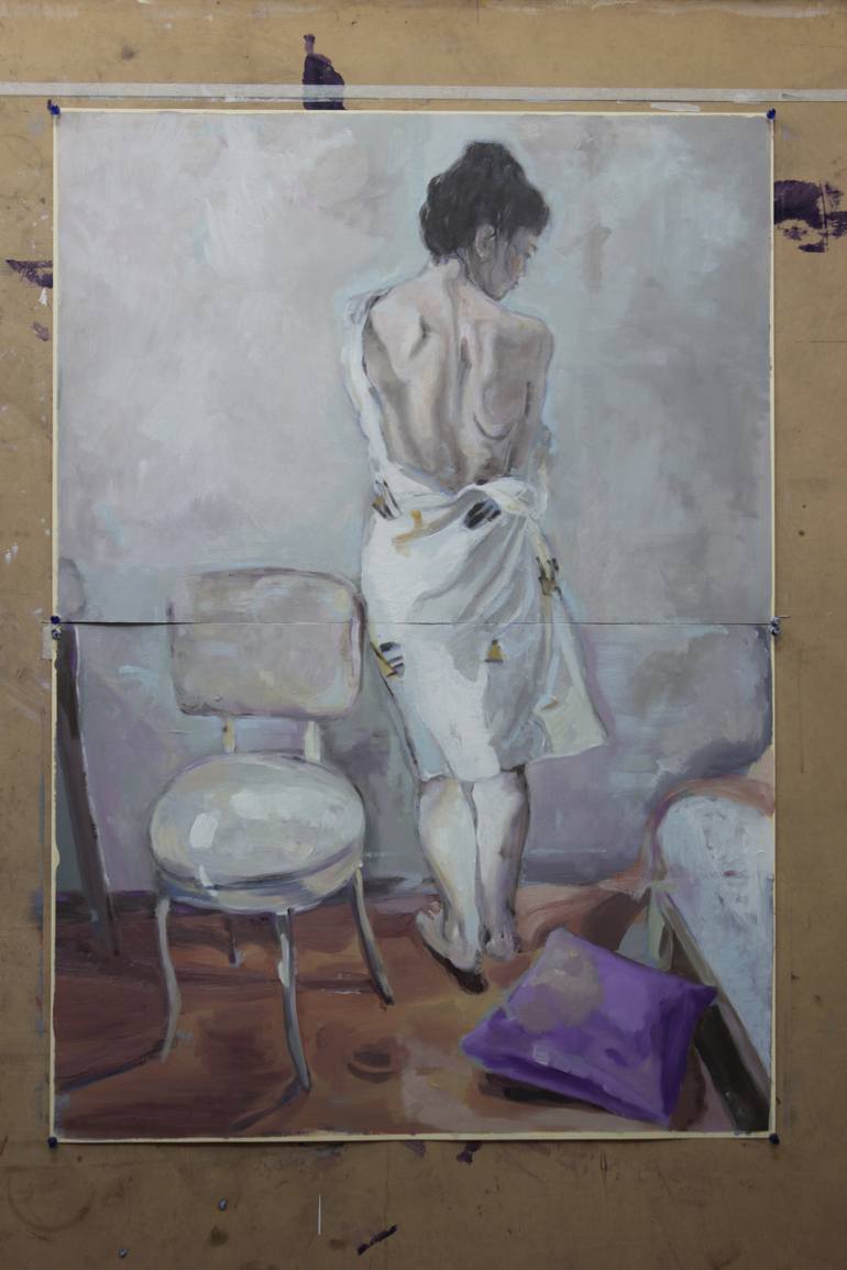 Original Nude Painting by Gabriel Glaiman