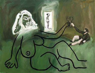 Original Conceptual Nude Paintings by Mariusz Stanowski