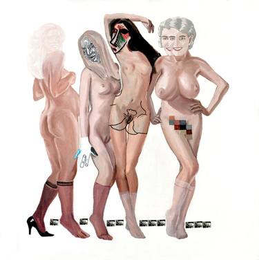 Print of Conceptual Erotic Paintings by Mariusz Stanowski