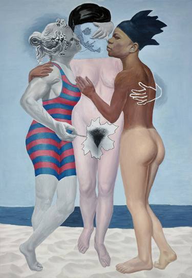 Original Conceptual Women Paintings by Mariusz Stanowski