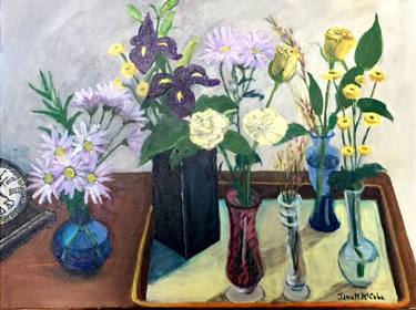 Original Fine Art Still Life Paintings by Jane McCabe