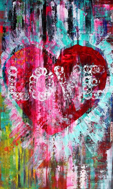 Print of Abstract Love Paintings by J Vincent Scarpace