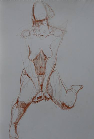 Print of Figurative Women Drawings by Mykola Hrytseliak
