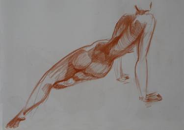 Original Figurative Body Drawings by Mykola Hrytseliak