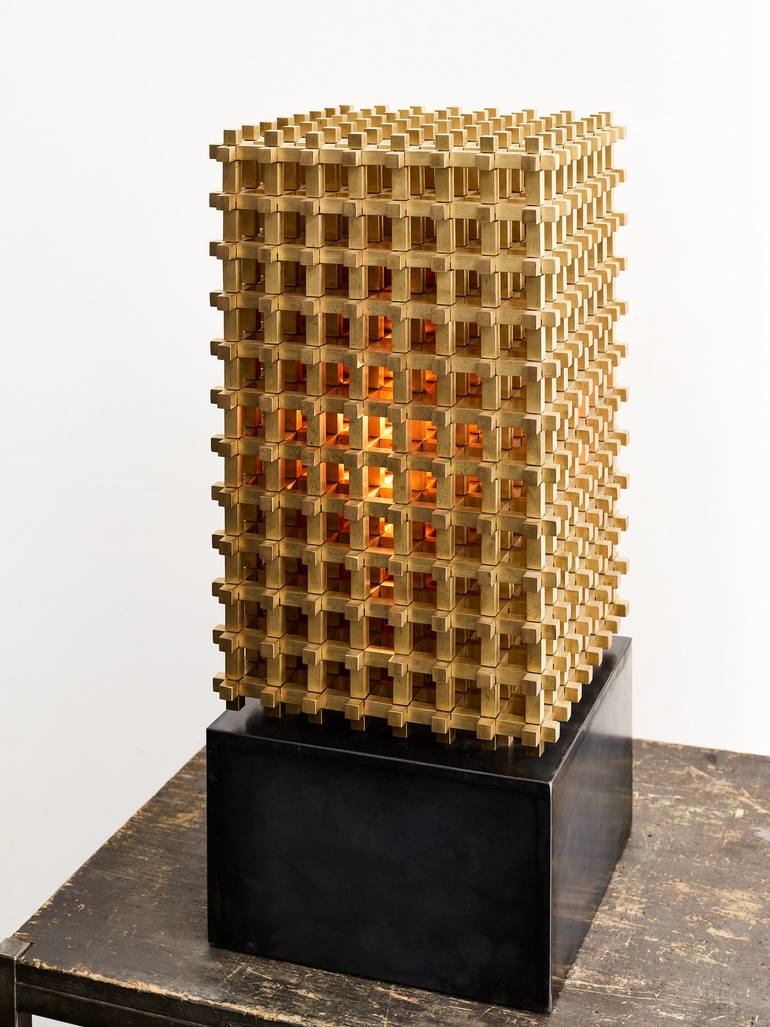 Original Abstract Geometric Sculpture by Thomas Raepke