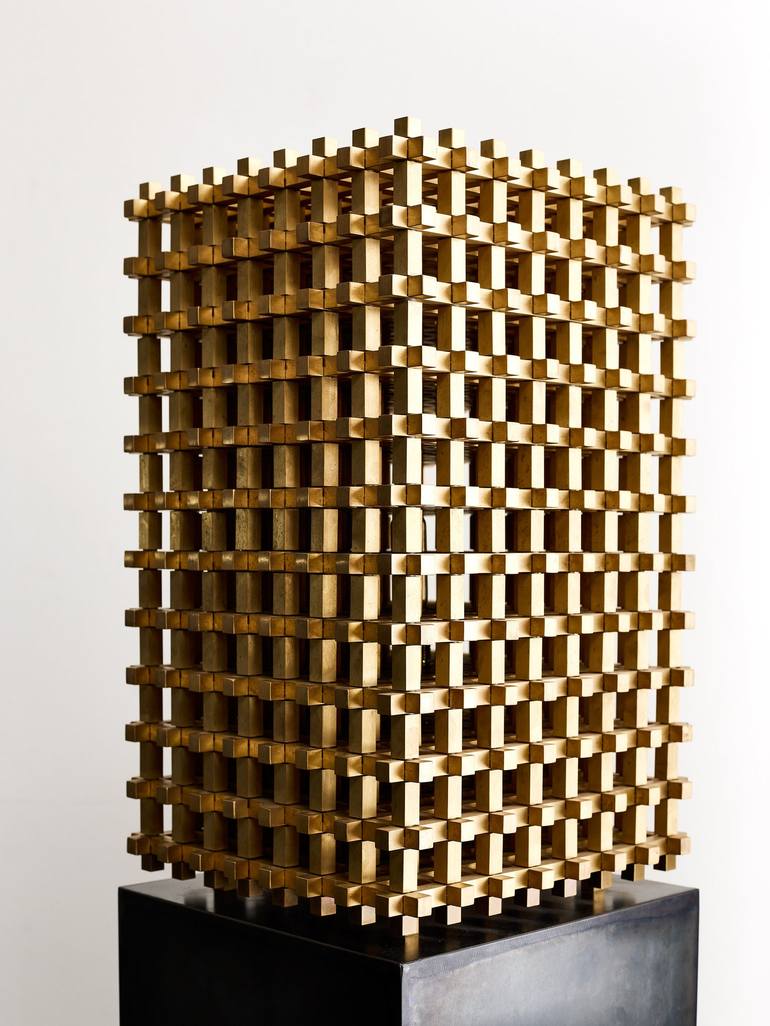 Original Abstract Geometric Sculpture by Thomas Raepke