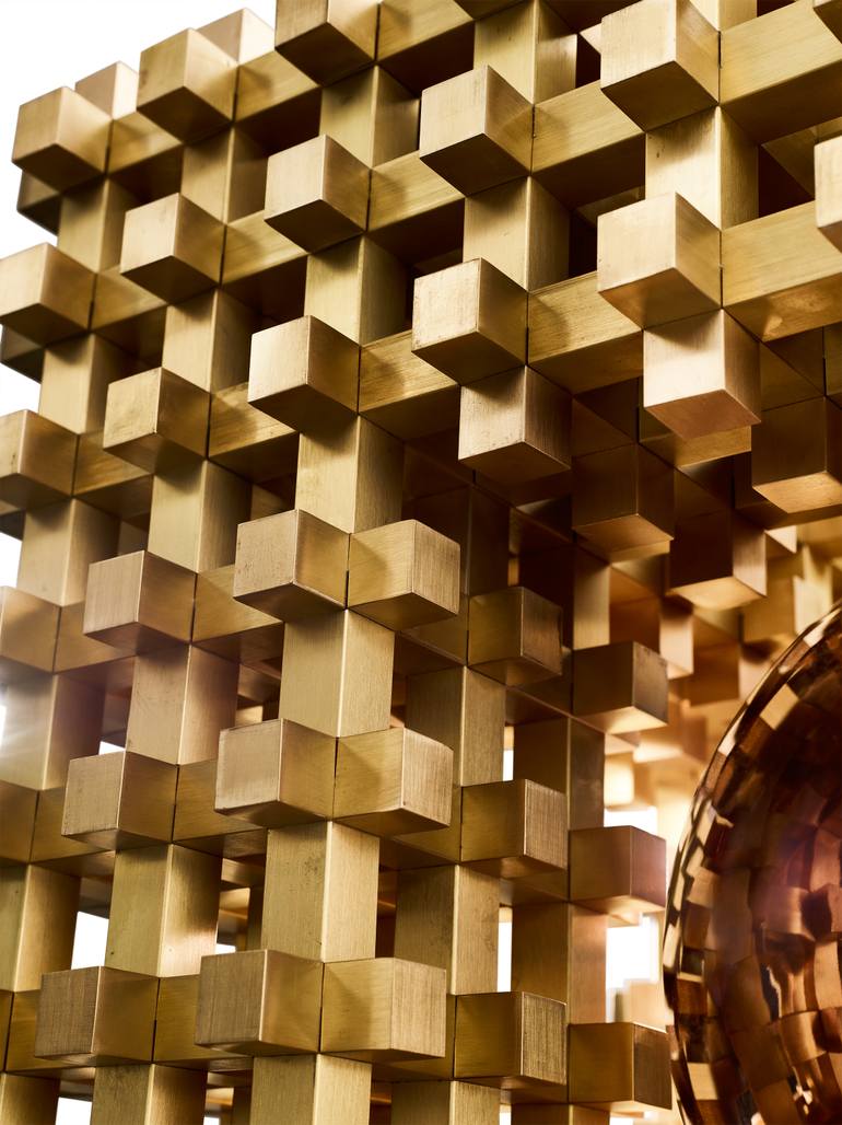 Original Abstract Geometric Sculpture by Thomas Raepke