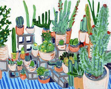 Print of Pop Art Botanic Paintings by Jelly Chen