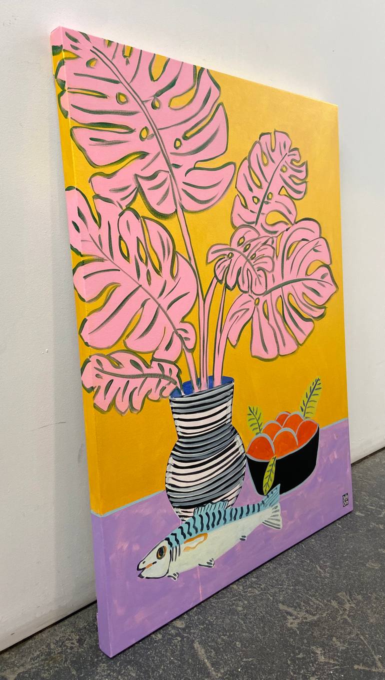 Original Modernism Botanic Painting by Jelly Chen