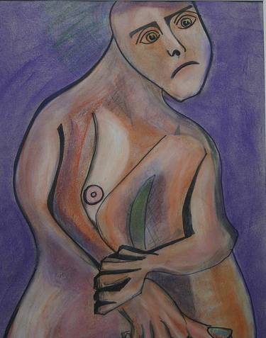 Print of Expressionism Nude Drawings by Sara May de Sarmiento