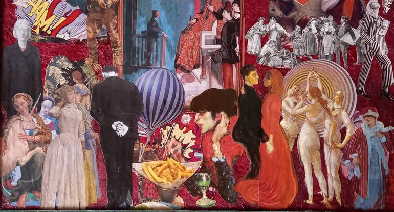 Original Contemporary Fantasy Collage by Pelagia Angelopoulou