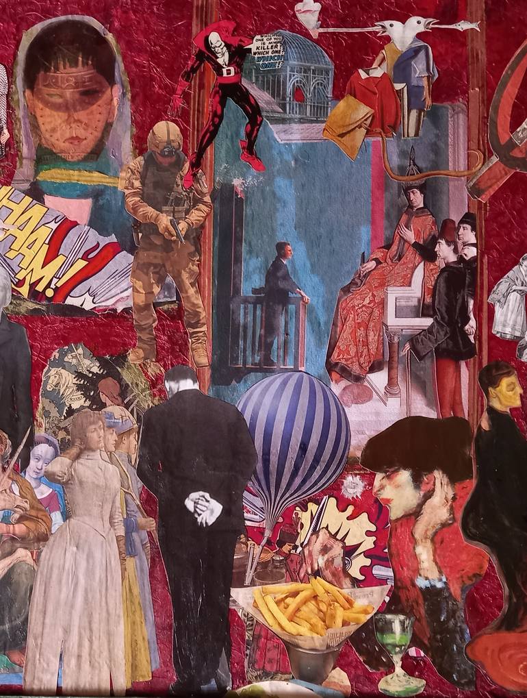 Original Contemporary Fantasy Collage by Pelagia Angelopoulou