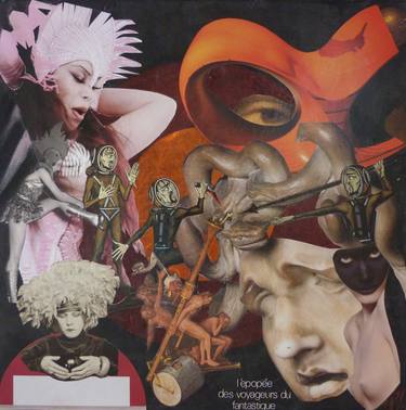 Print of Expressionism Fantasy Mixed Media by pelagia Angelopoulou