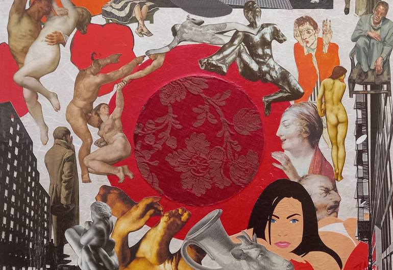 Original Fine Art Political Mixed Media by Pelagia Angelopoulou