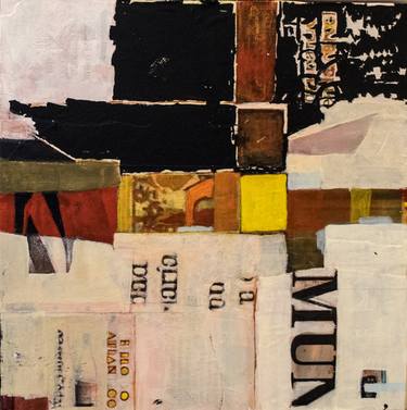 Original Modern Abstract Collage by Elizabeth Stabler Riker Kolbe