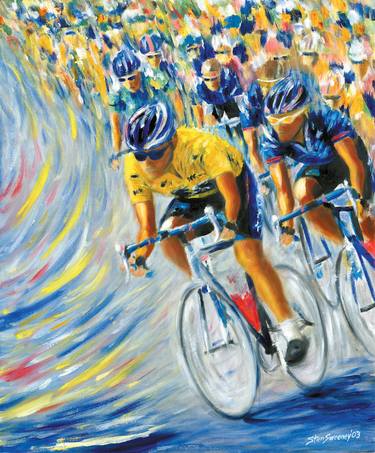 Print of Impressionism Bike Paintings by Stan Sweeney