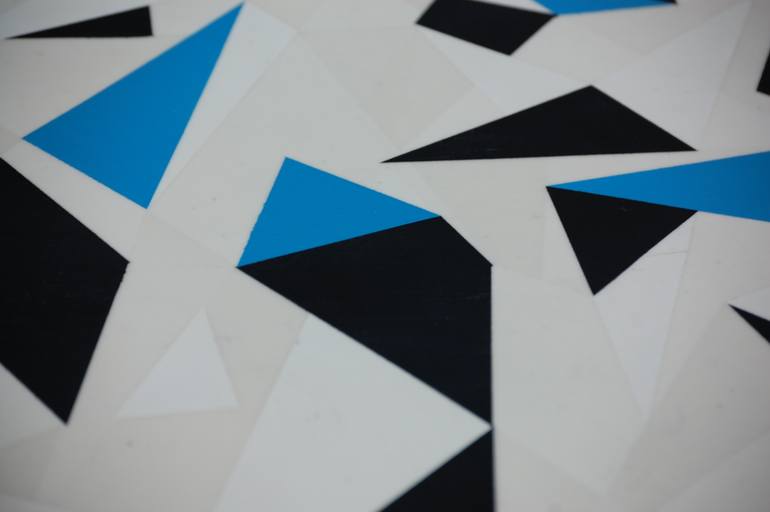 Original Abstract Geometric Painting by Steven Papadopoulos