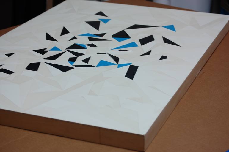 Original Abstract Geometric Painting by Steven Papadopoulos