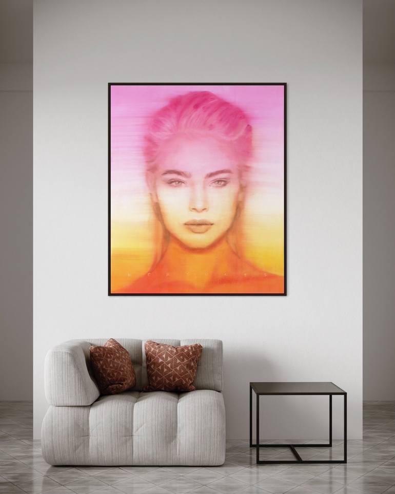 Original Contemporary Portrait Painting by Art by Hercules