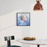 female empowerment office art blue decor