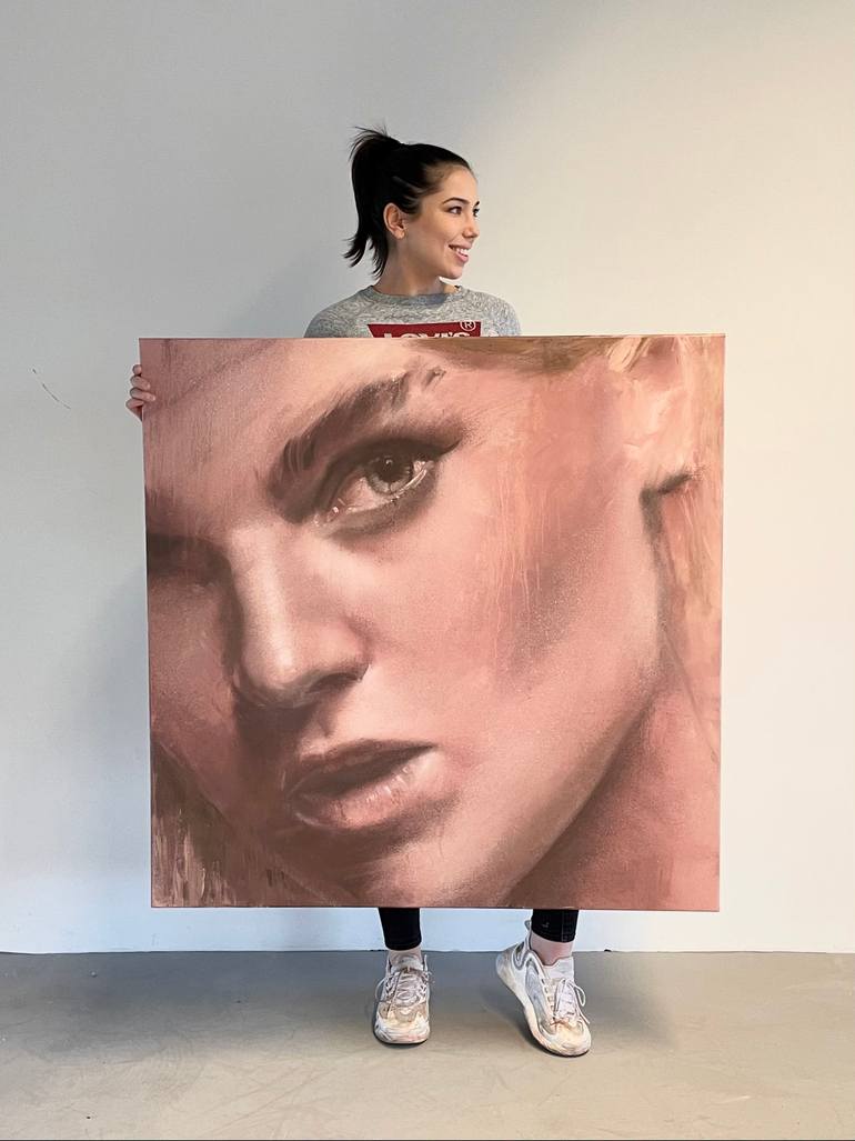 Original Figurative People Painting by Art By Hercules