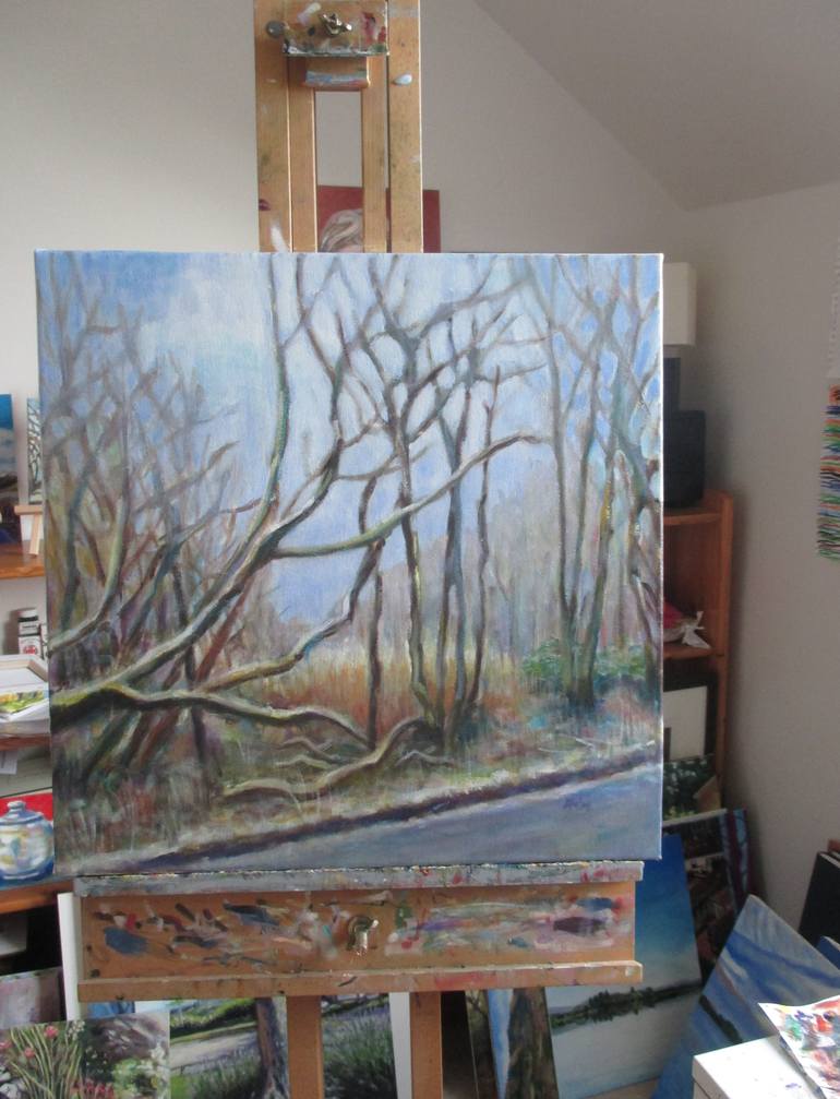 Original Expressionism Nature Painting by Pamela Mcmahon
