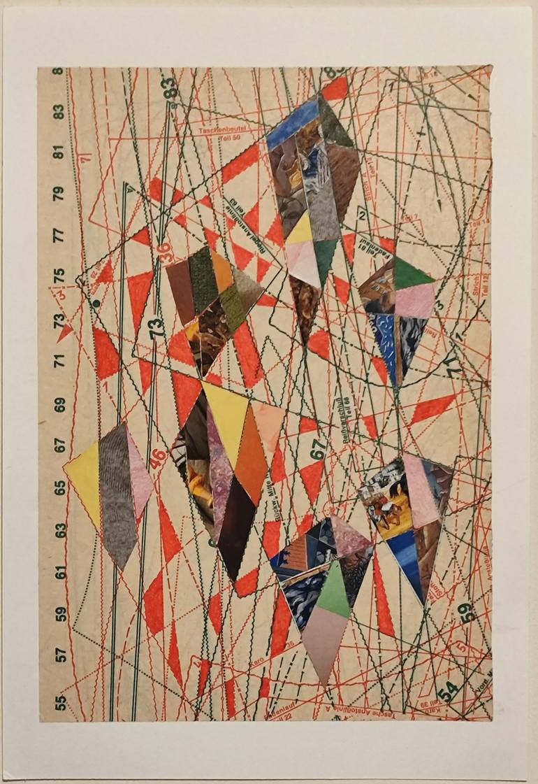 Original Abstract Collage by Reggina Bouka