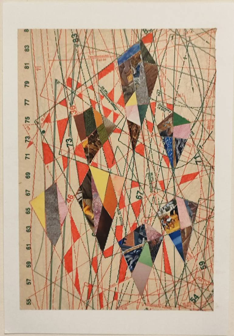 Original Abstract Collage by Reggina Bouka