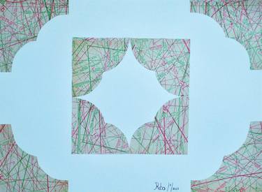 Print of Abstract Geometric Collage by Reggina Bouka