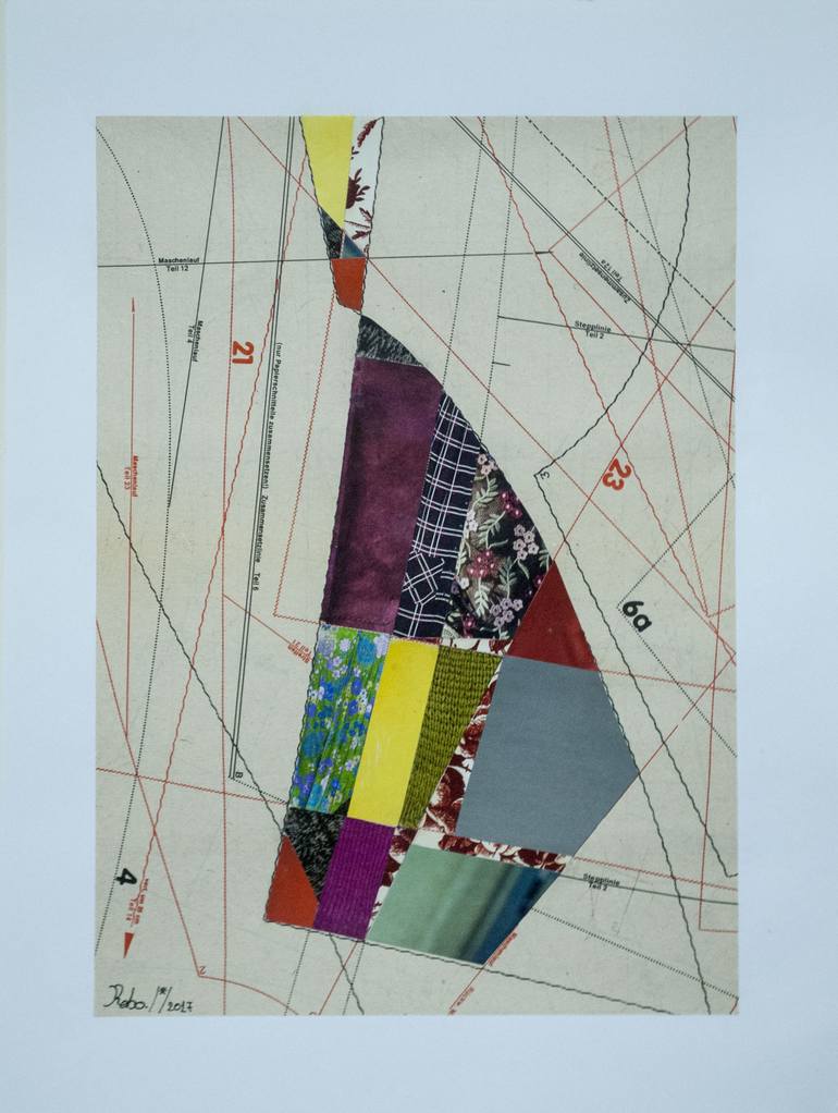 Original Abstract Patterns Collage by Reggina Bouka