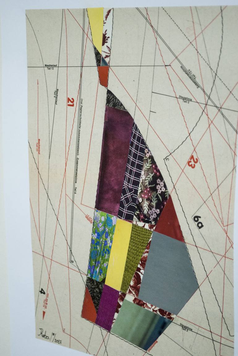 Original Abstract Patterns Collage by Reggina Bouka
