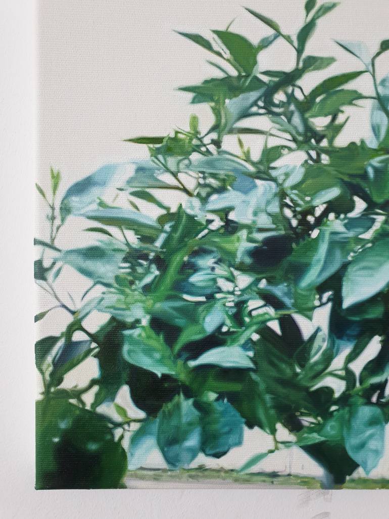 Original Photorealism Floral Painting by Iulian-Augustin Iftodiu