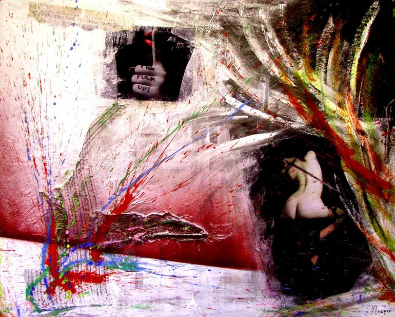 Print of Erotic Collage by Maurizio Perozzi