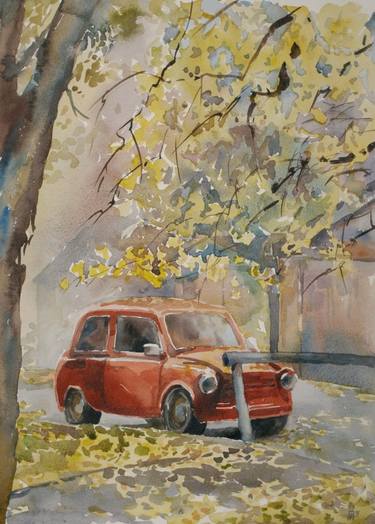 Print of Impressionism Car Paintings by Joanna Wood
