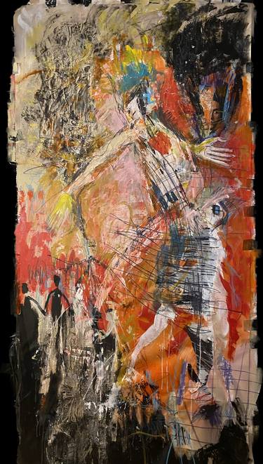 Original Abstract Expressionism Abstract Painting by Krasimira Serafimova