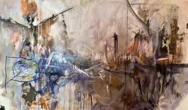 Original Abstract Expressionism Fantasy Painting by Krasimira Serafimova